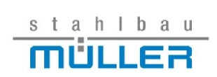 Logo STAHLBAU MÜLLER GMBH Beratung / Planung / Konstruktion / Fertigung / Montage / Service