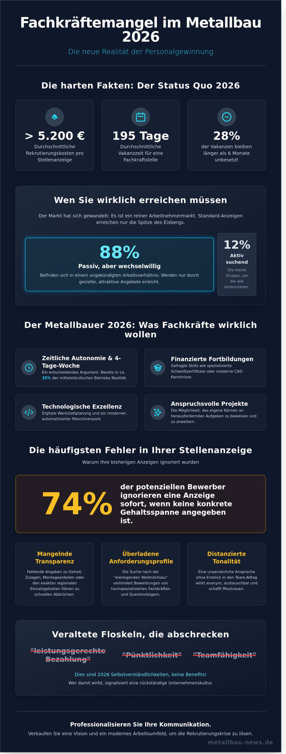 Stellenanzeige Metallbauer: Der ultimative Guide für Arbeitgeber im Jahr 2026 - Infographic