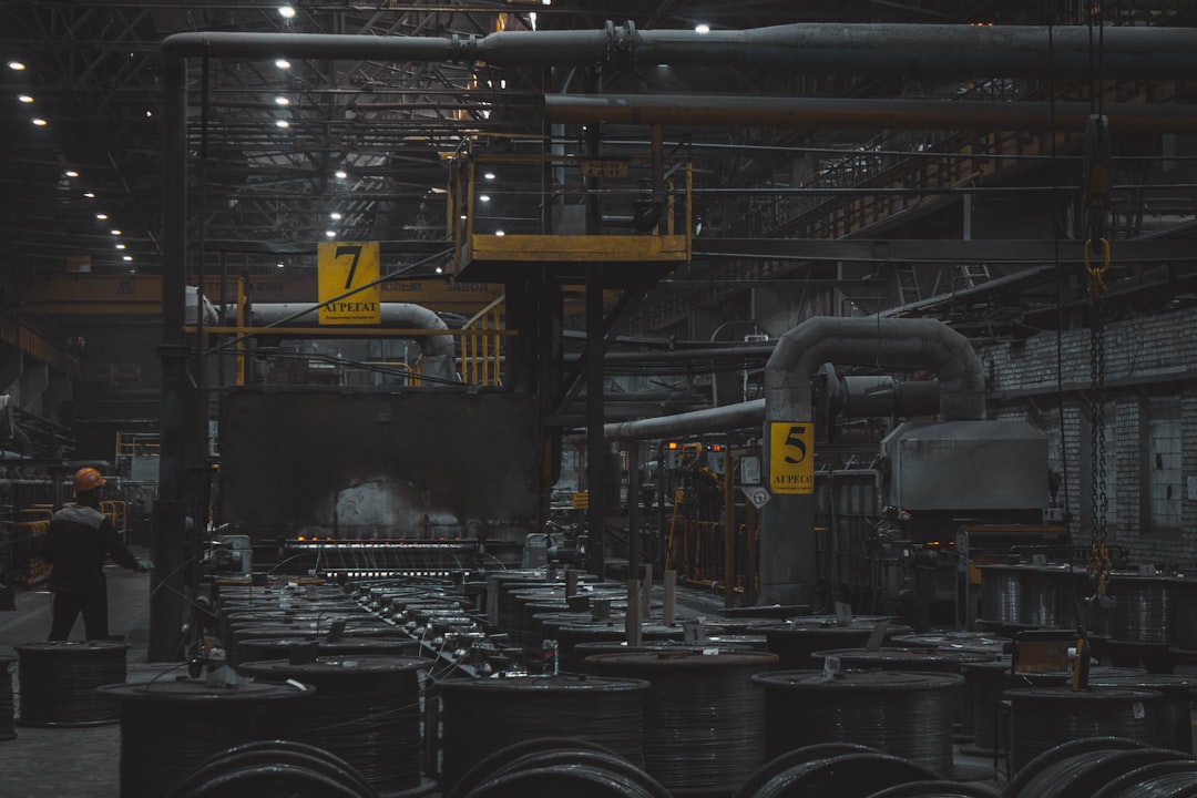 A factory filled with lots of machines and machinery